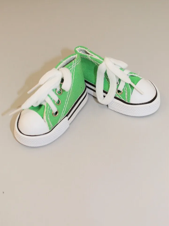 Textile sneakers for 1/3 1/4 SD BJD Doll - 7.5cm sole length - Or any other doll – Christmas gift idea