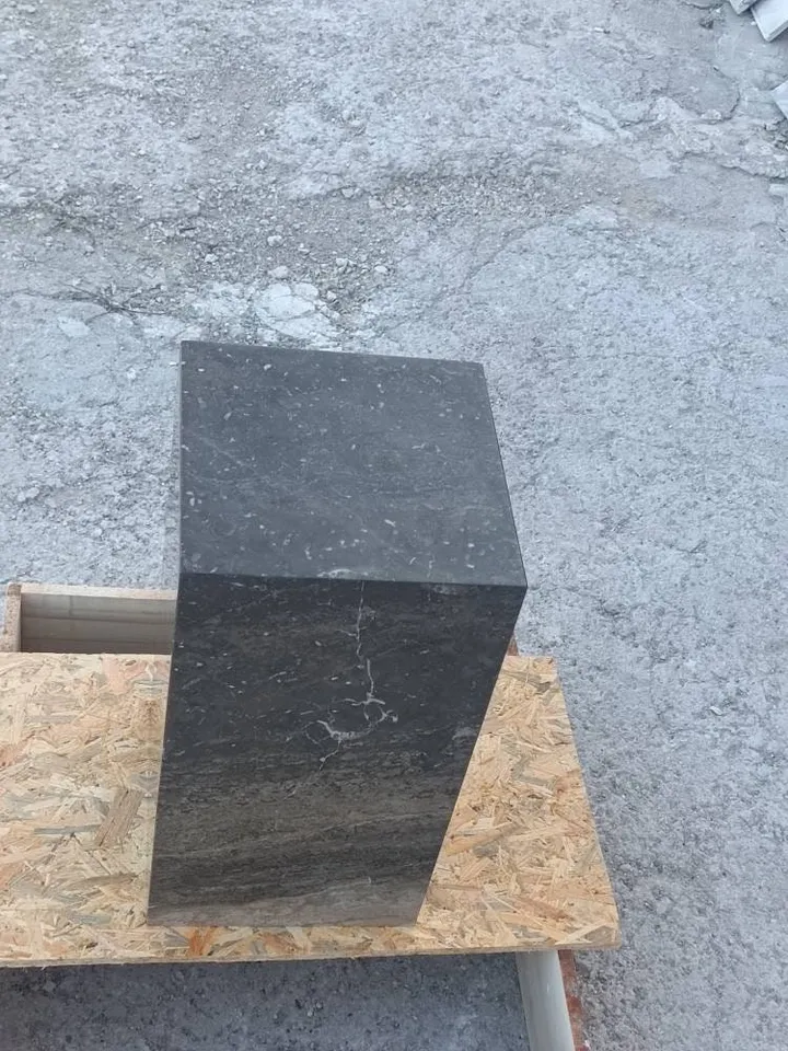 Brown marble cube coffee table, side table, end table, real marble and handmade free shipping fast shipping