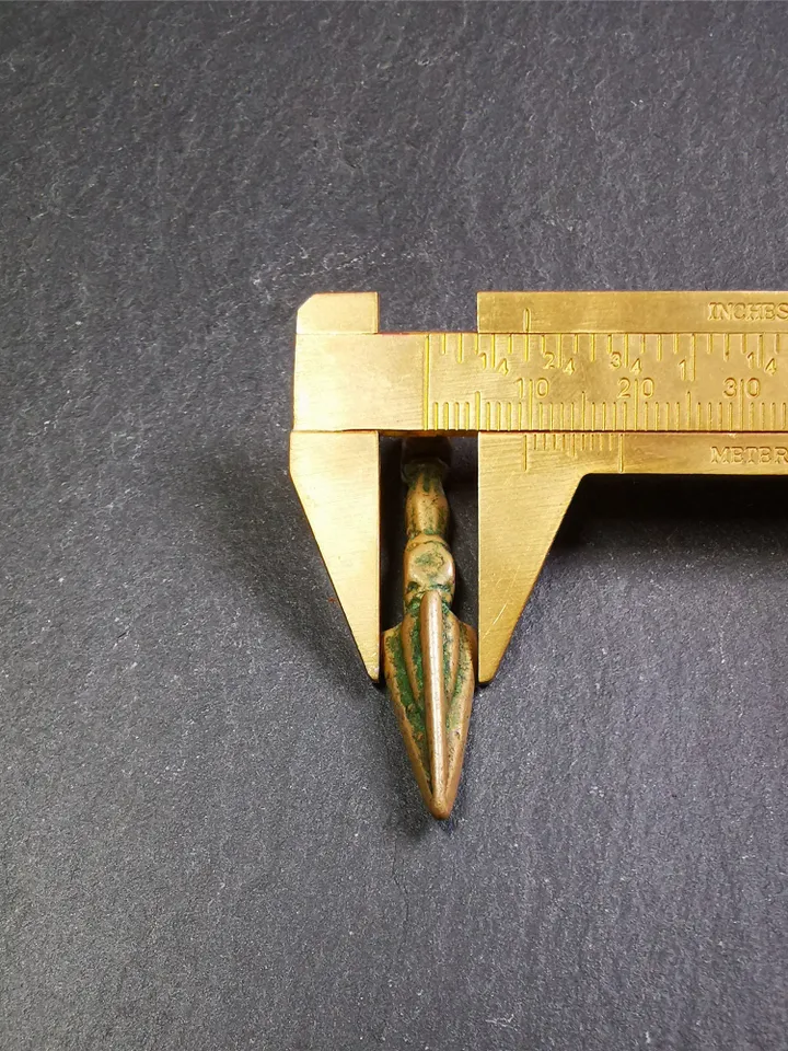 Gandhanra Vintage Tibetan Amulet ,Kila(Dorje Phurba) , Trantic Buddhism Ritual Implement Pendant,Made of Brass,1.96"