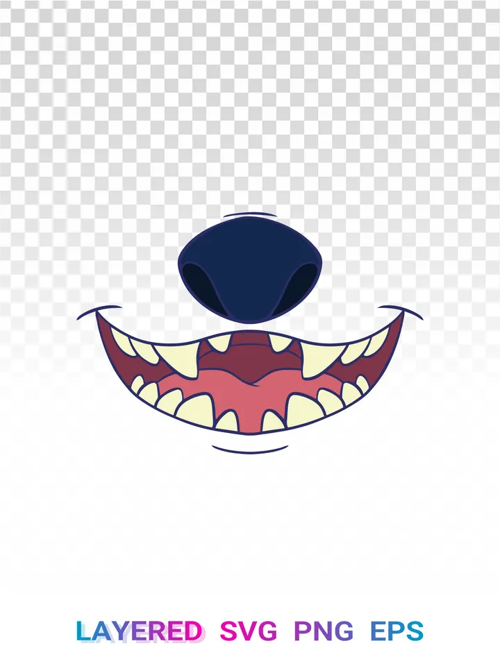 Stitch Face SVG, Lilo and Stitch PNG, Disney Clipart