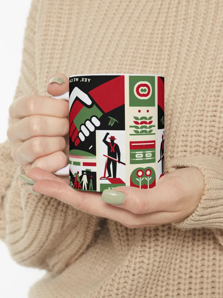 César Chávez Day Ceramic Mug | Sí Se Puede Coffee Cup | Farm Workers Unite Mug | Social Justice Coffee Mug, Worker Solidarity Gift, 11oz