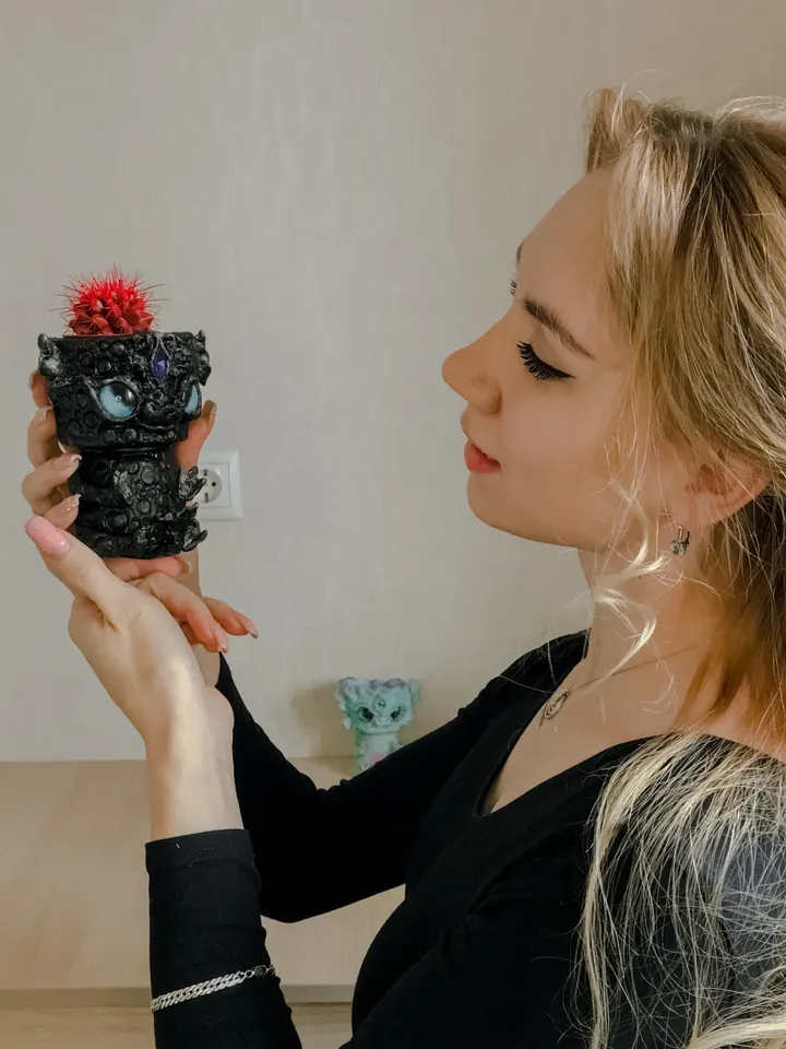 Polymer clay pot