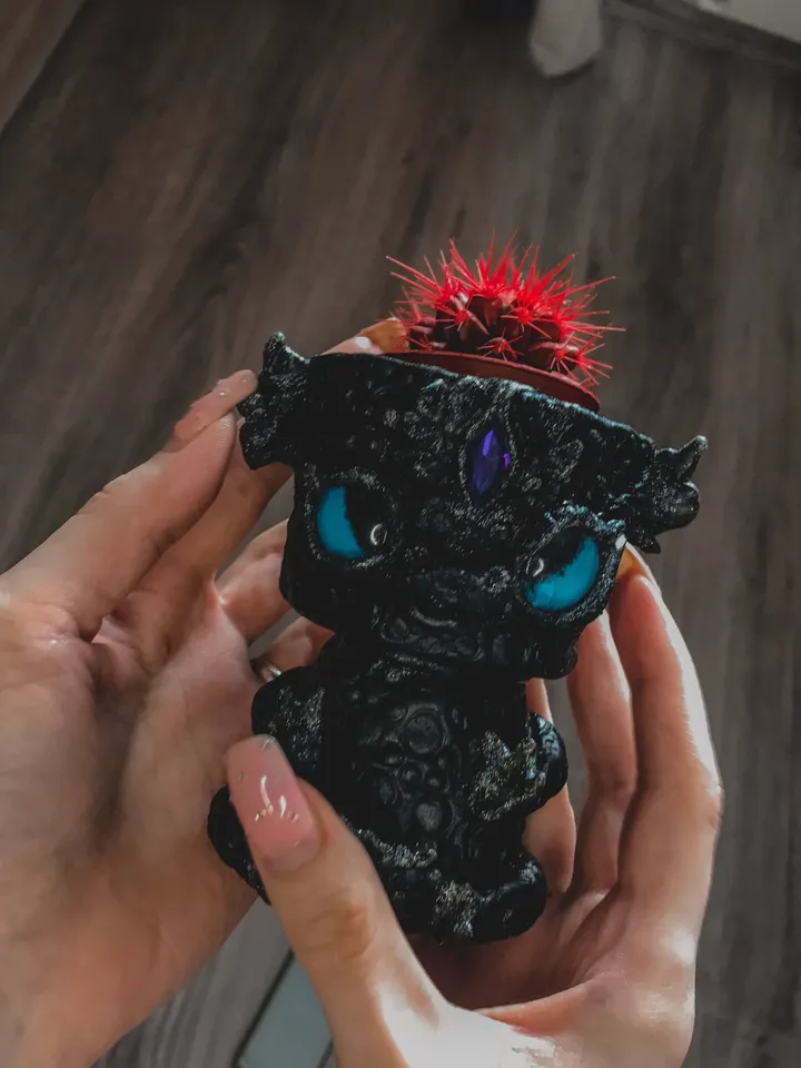 Polymer clay pot