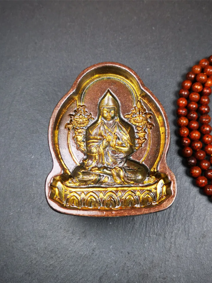 Gandhanra Tibetan Buddha Statue Tsa Tsa Mold,Je Tsongkhapa,Copper Mould For Making Clay Buddha Statue,Tsha Tsha