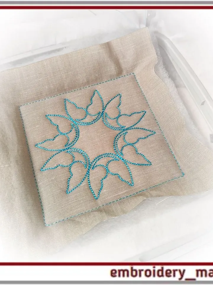 A set of quilt blocks 13 Machine Embroidery Designs - 6 Sizes