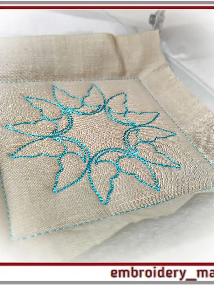 Quilt Block 13d Machine Embroidery Designs - 6 Sizes