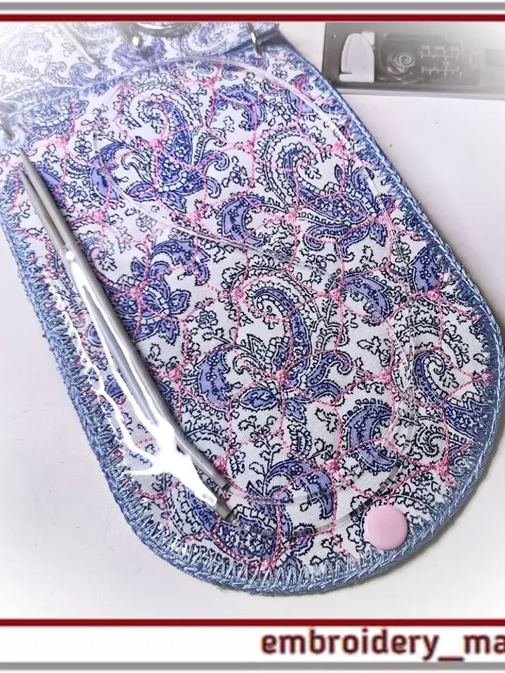 Organizer Case In The Hoop for needlewoman Machine Embroidery Design by Embroidery Manavi 05