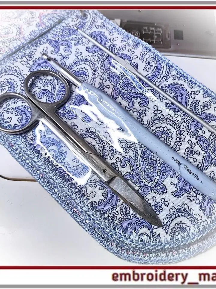 Organizer Case In The Hoop for needlewoman Machine Embroidery Design by Embroidery Manavi 05