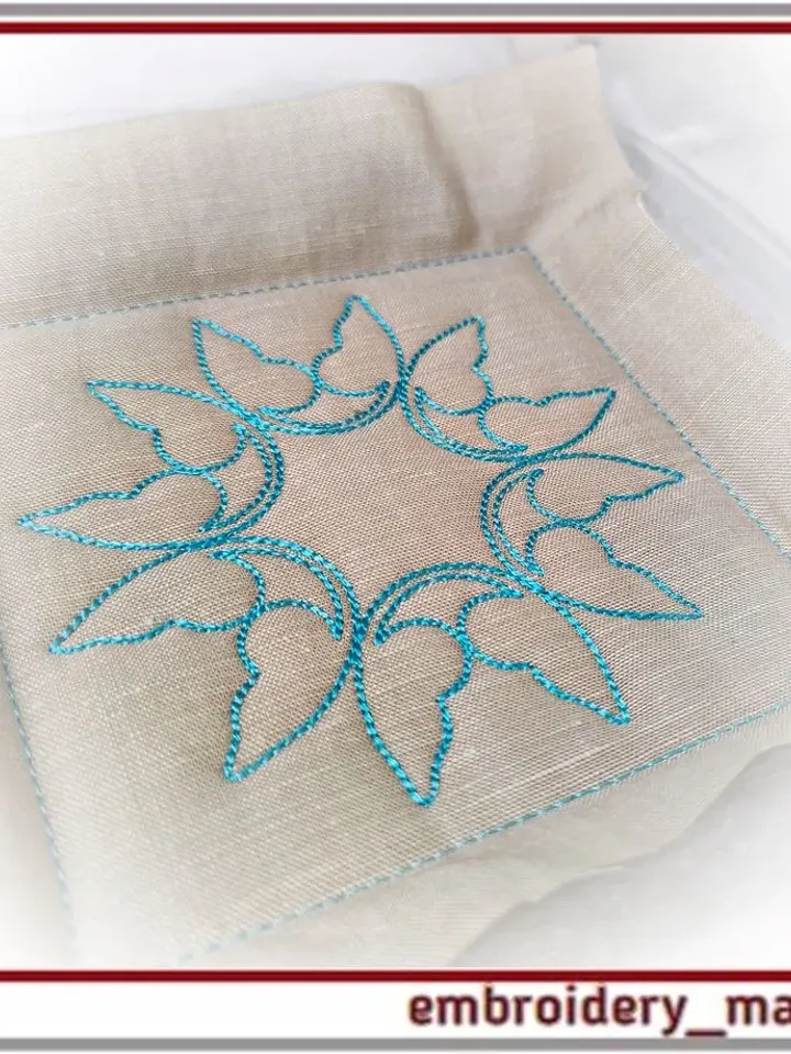 Quilt Block 13d Machine Embroidery Designs - 6 Sizes