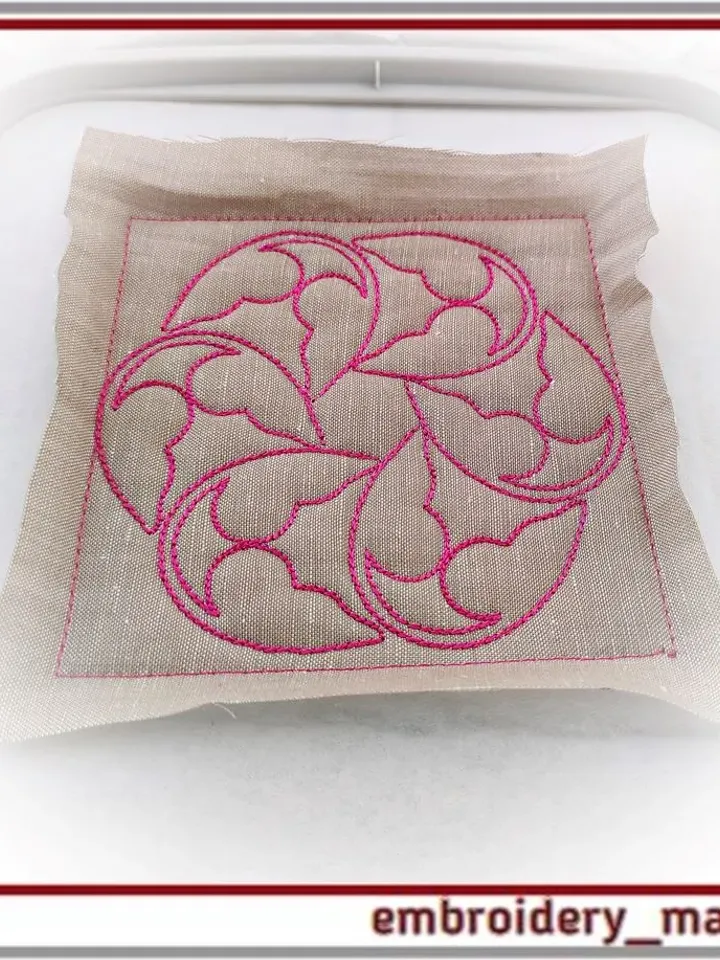 Quilt Block 13b Machine Embroidery Designs - 6 Sizes