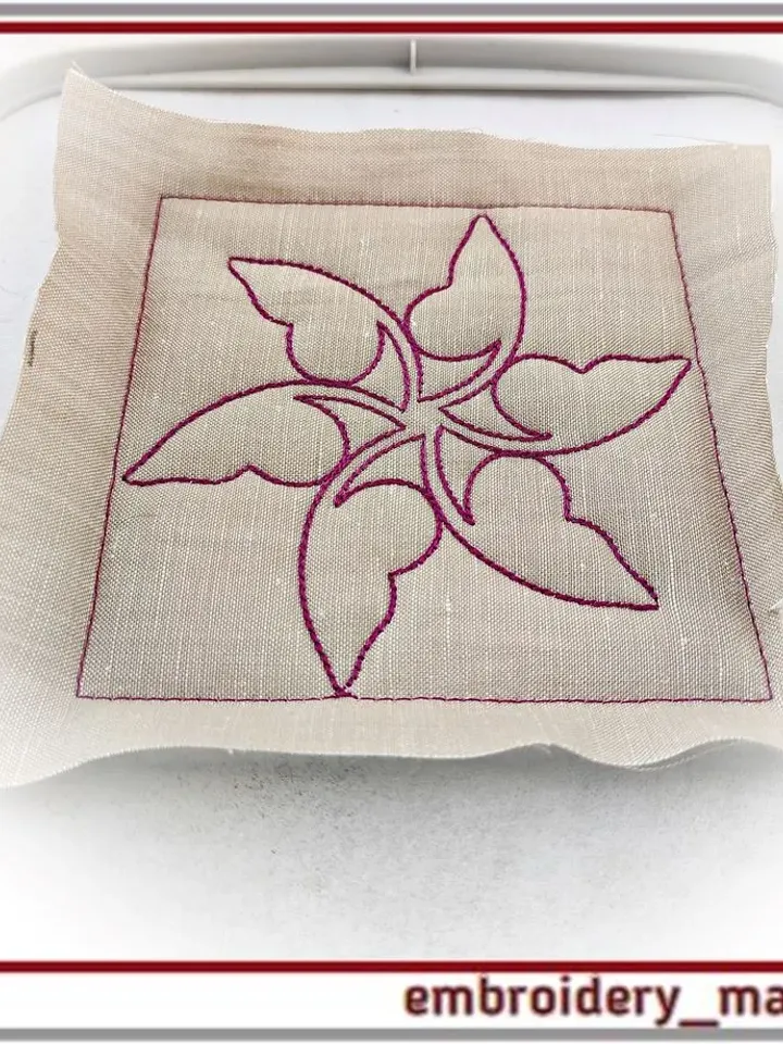 Quilt Block 13c Machine Embroidery Designs - 6 Sizes