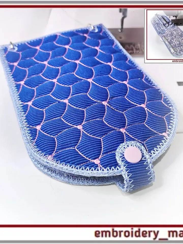 Organizer Case In The Hoop for needlewoman Machine Embroidery Design by Embroidery Manavi 05