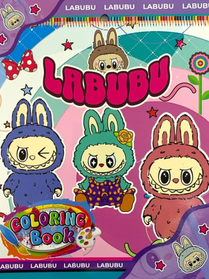 Children's coloring labubu