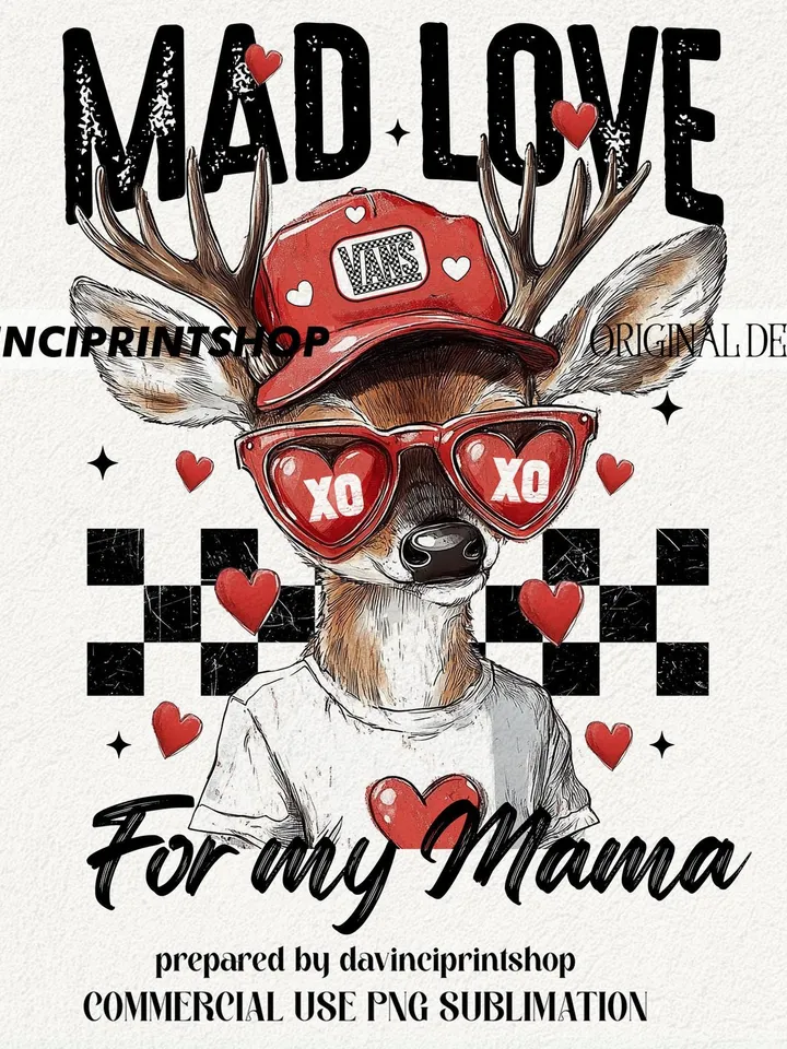 Mad Love for mama png, Valentines hunting sublimation, Valentines png, Boys Valentines png, Kid Valentines png, Toddler Valentines, love png
