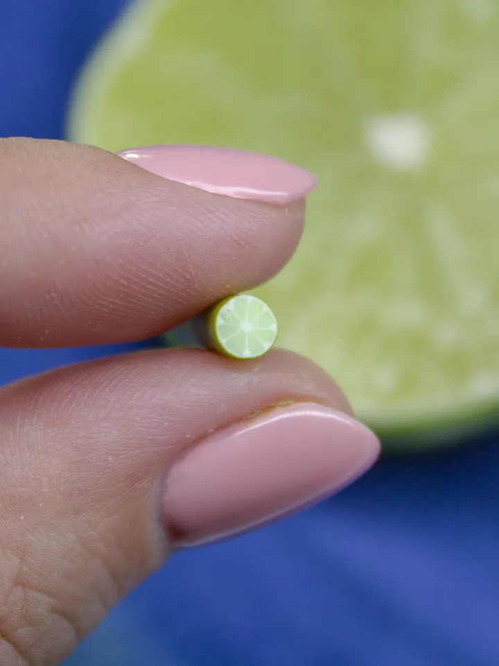 TUTORIAL Miniature lime cane with polymer clay
