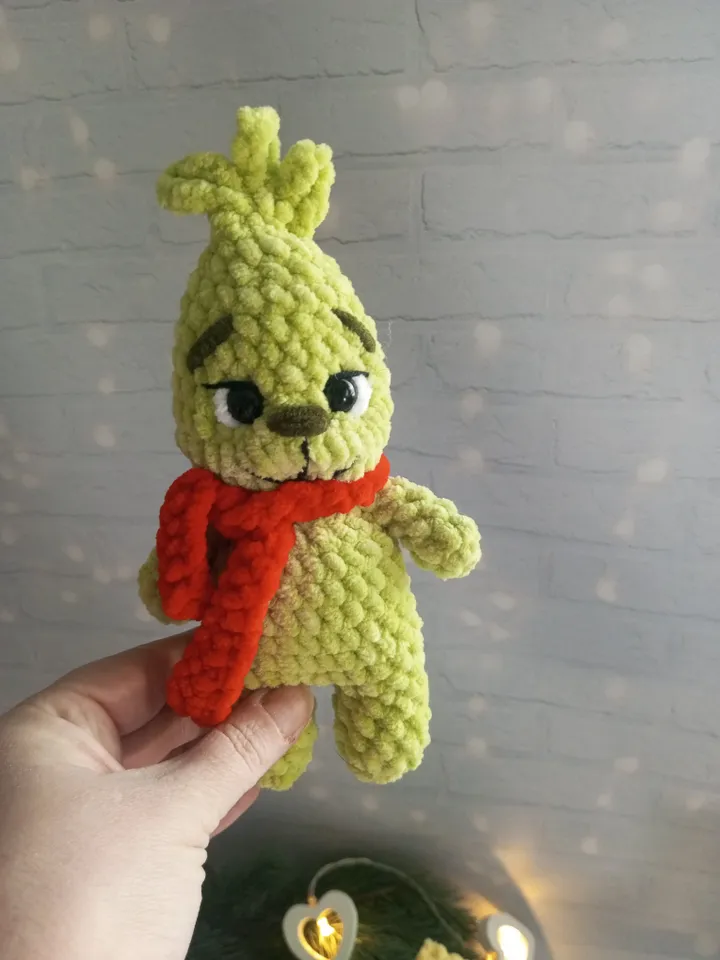 Crochet pattern Grinch and Christmas tree, Christmas crochet pattern