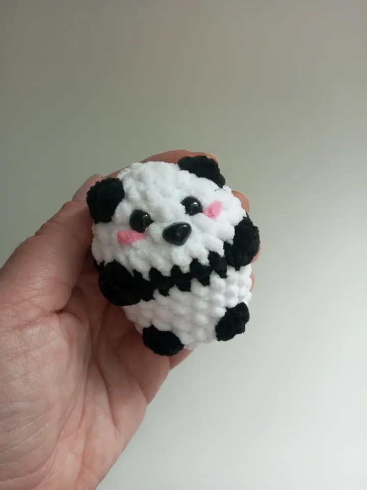 Panda Keychain Crochet Pattern - Small Toy - Accessory