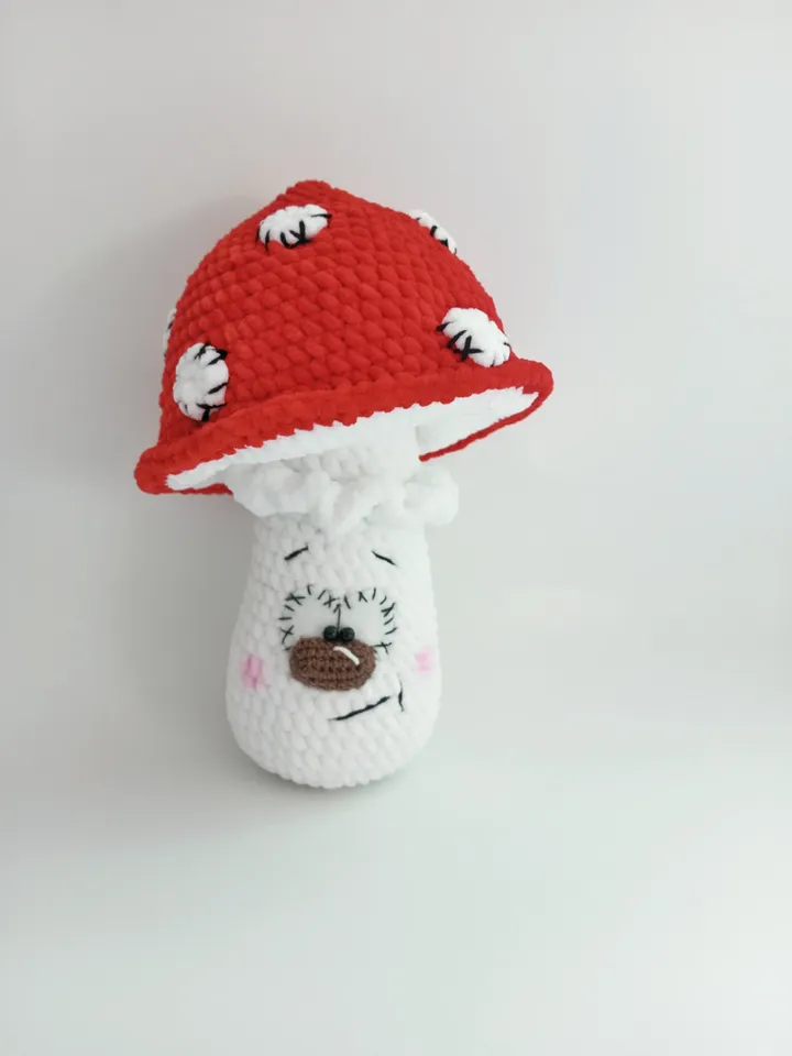 Mushroom crochet plush pattern, Crochet patterns Mushroom plush, Mushroom plushie amigurumi pattern