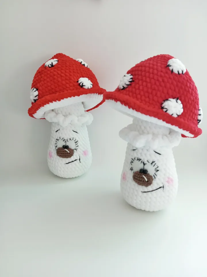 Mushroom crochet plush pattern, Crochet patterns Mushroom plush, Mushroom plushie amigurumi pattern