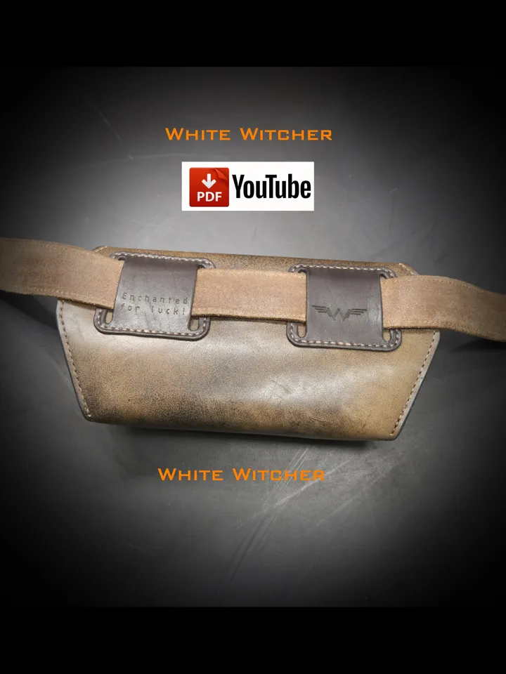 Waist bag - leather pattern / banana bag / fanny pack / bum bag.BG36