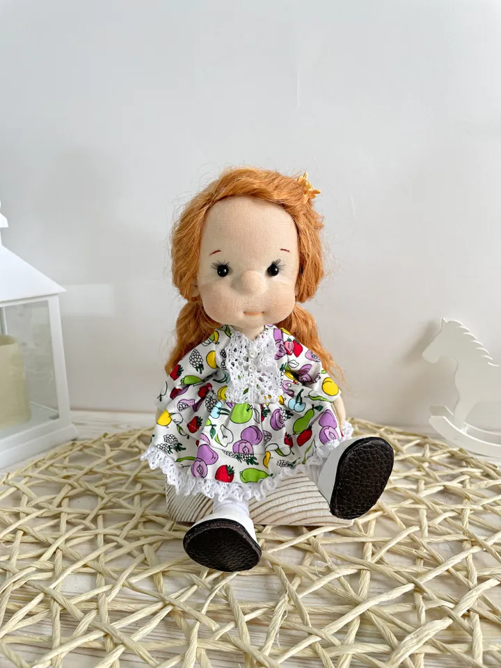 Handmade Textile Doll Art Doll Waldorf Doll Inspiration Birthday Gift for Girl