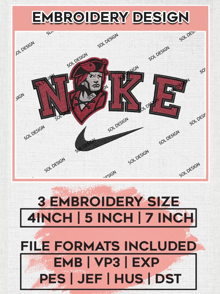 Nike Colgate Raiders Machine Embroidery Design, NCAA Colgate Raiders Embroidery Design Design files, NCAA Embroidery Designs, NCAA Machine Embroidery Designs, Digital Download