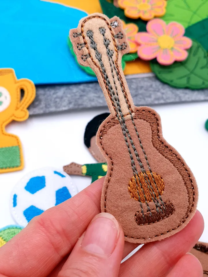 Digital Countries Brazil Embroidery - Baby Shower Gift - DIY Project