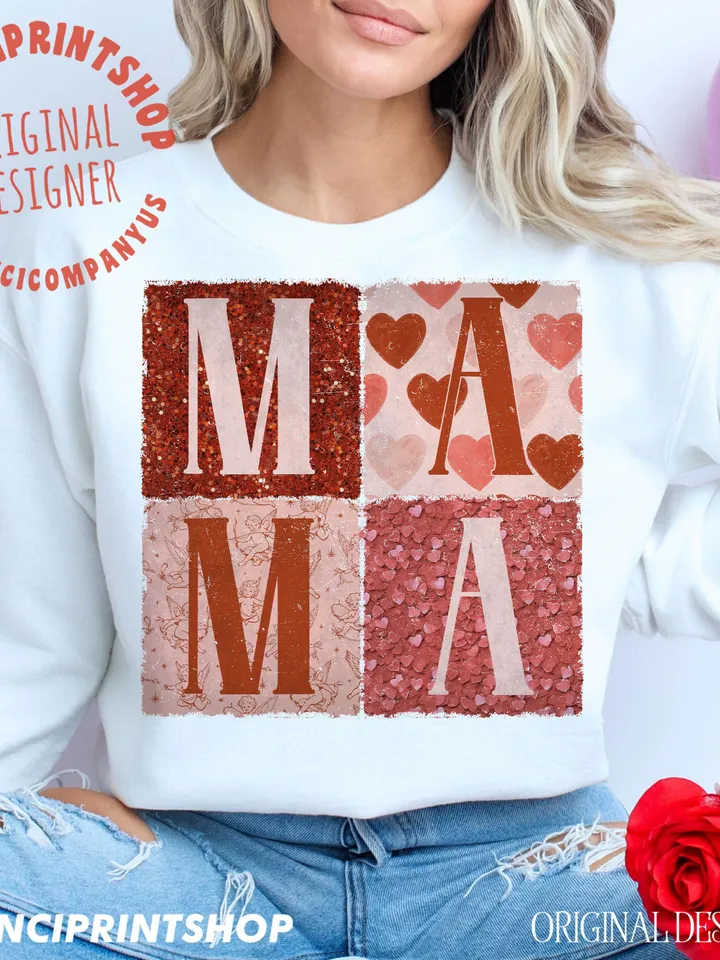 Retro Boho Mama Valentine png, Retro Valentine png, Valentines Mama png, Love png, Mama png, Valentines png, Boho Mama png, Sublimation png