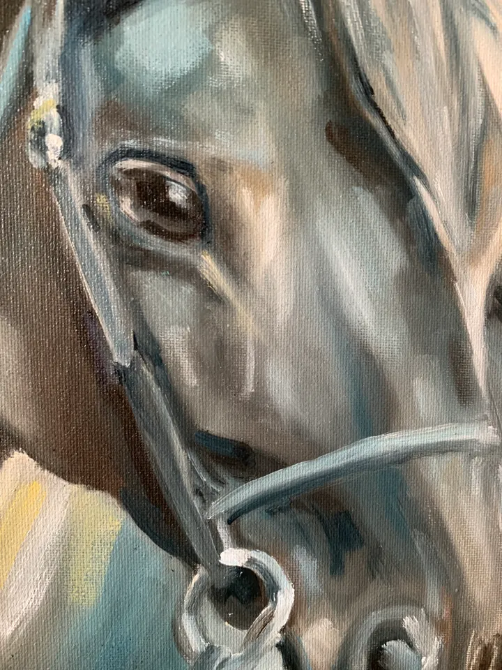 Horse oil original painting