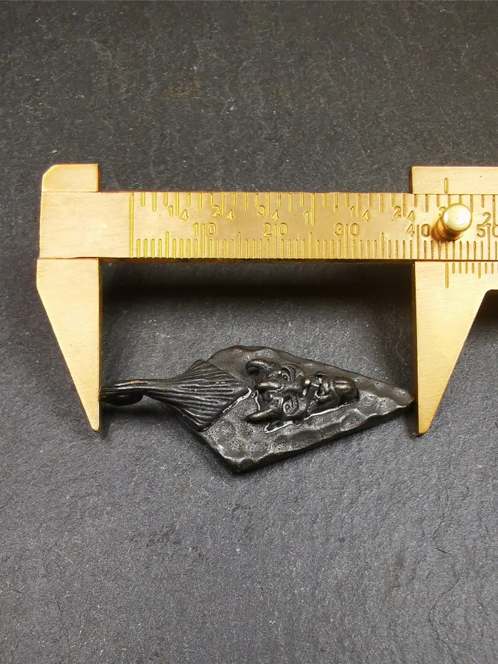Gandhanra Handmade Amulet,Demon Pendant,Evil Spirit or Devil, Made of Copper,1.77"