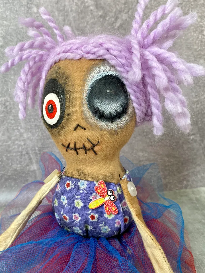 This handmade, Creepy Doll is the memorable gift for that special someone this Halloween.