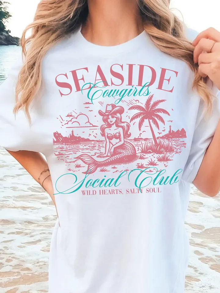 Cowgirl png Cowgirl Summer png Retro Summer png, Beach png Western Retro png western summer png Summer Trendy hoodie sublimation Surfer