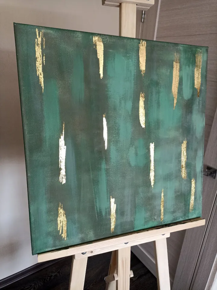 Interior painting Acrylic Painting Freshness with gilding