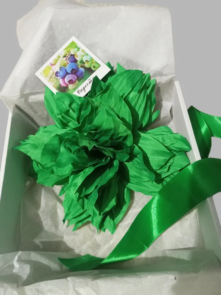 Big brooch Flower from Armani silk