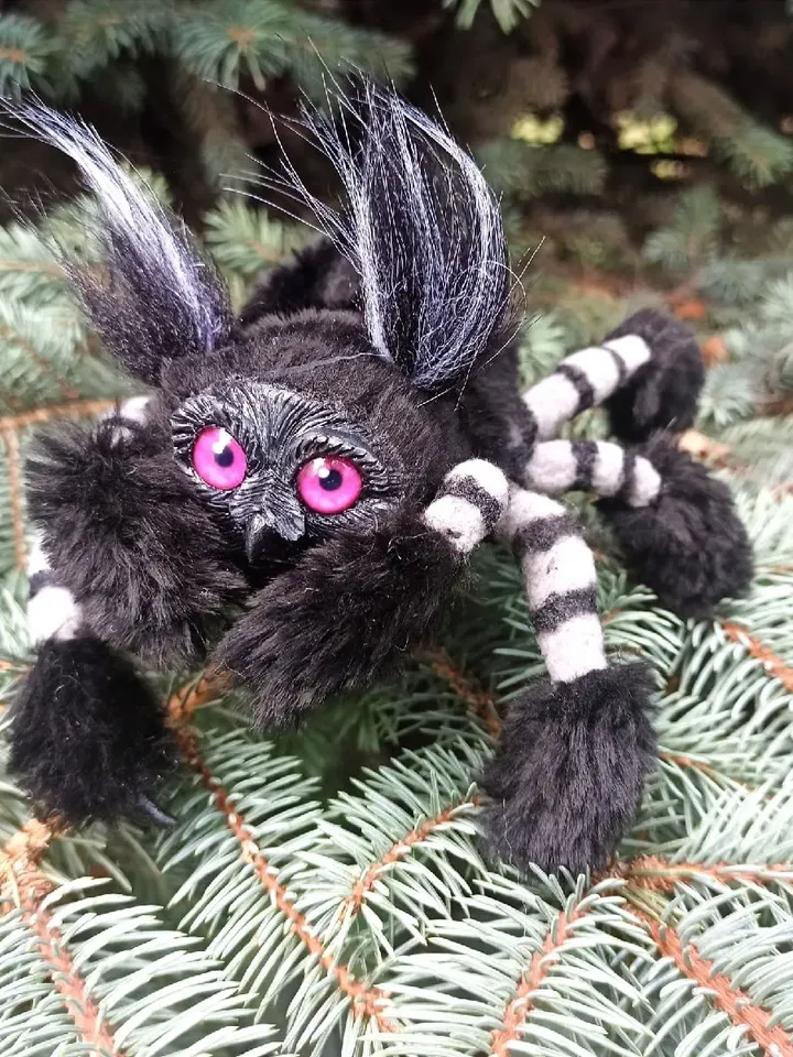 Spider Owl Handmade. ART Doll for sale ooak