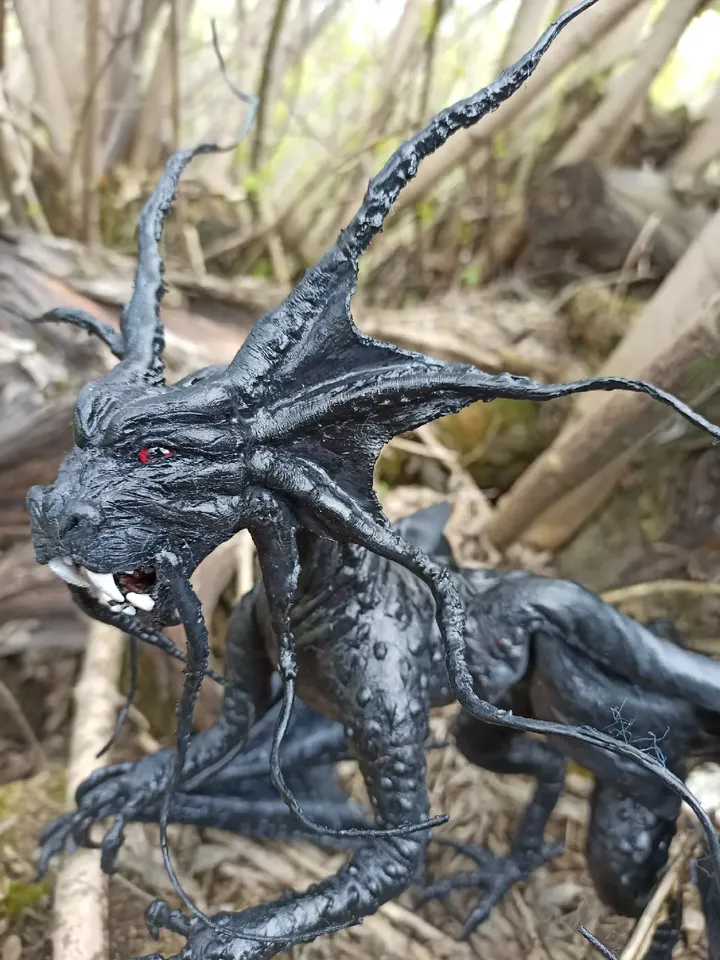 The Dread Jabberwock Art doll handmade