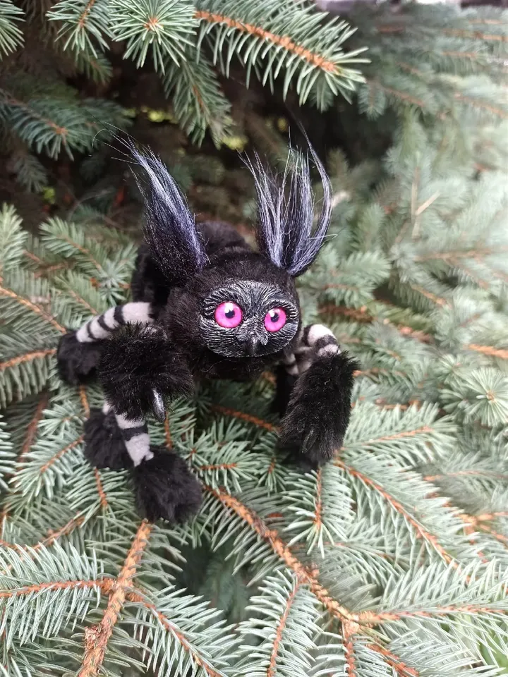 Spider Owl Handmade. ART Doll for sale ooak