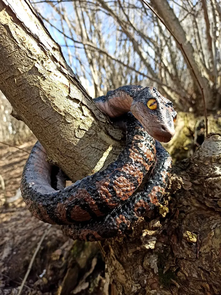 ART doll. Realistic python, snake. Handmade FOR SALE