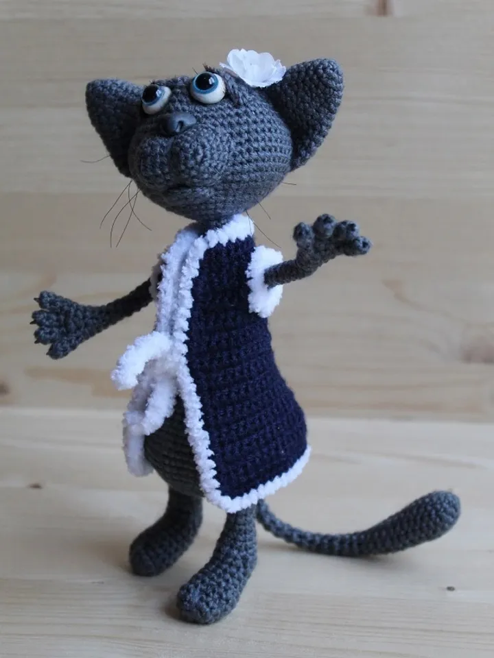 Crochet pattern cat - digital pattern (tutorial) PDF