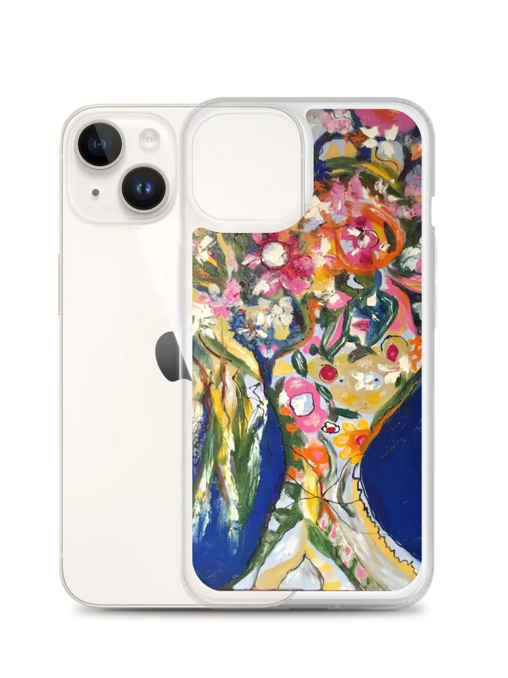 Floral bouquet iPhone Case designed with my original oil painting del fondo de mi corazon flower bouquet,unique gift.
