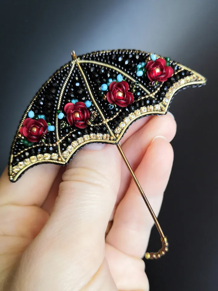 Umbrella Brooch