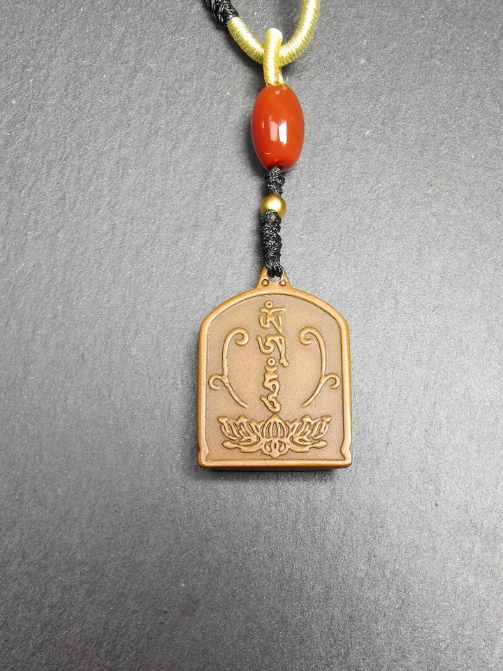 Gandhanra Vintage Tibetan Buddhism Statue Pendant,Vajrapani Amulet Badge,the Protector and Guide of Gautama Buddha,Made of Copper