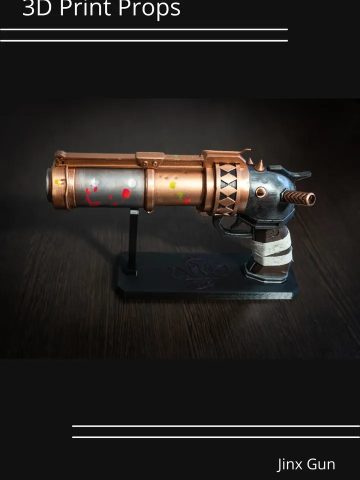 Jinx Gun Cosplay Prop – League of Legends Arcane Weapon