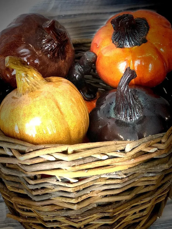 Ceramic pumpkin