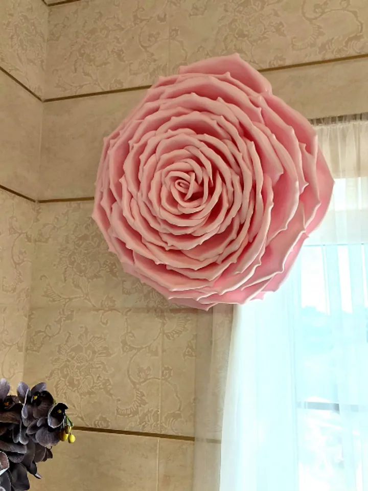 Giant hanging flowers 21inch large wedding roses on the arch, background, photo zones 10pcs