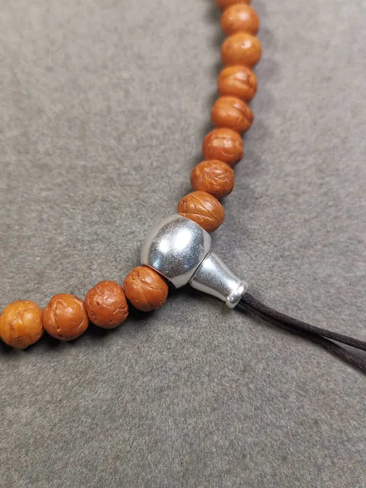 Gandhanra Tibetan Guru Bead,T-drilled 3-Hole Prayer Bead,Mala Bead,Connector Bead for Buddhist Bead Accessories