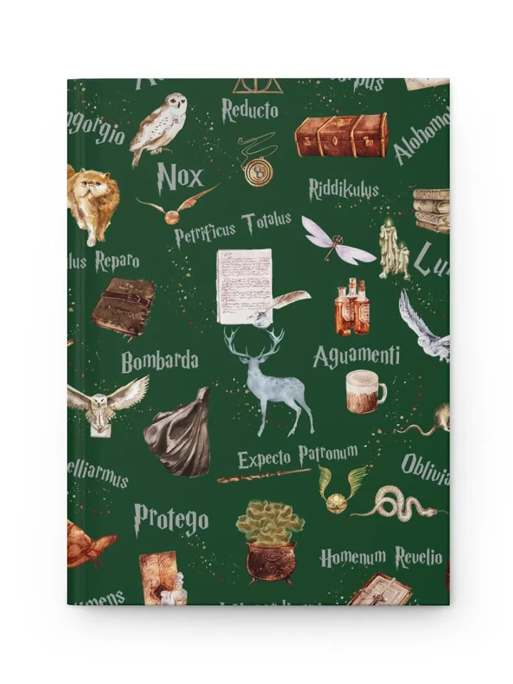 Wizarding World Hardcover Journal, Magic Notebook, Spell Book, Fantasy Diary, Gift, Magic gift Matte Journal
