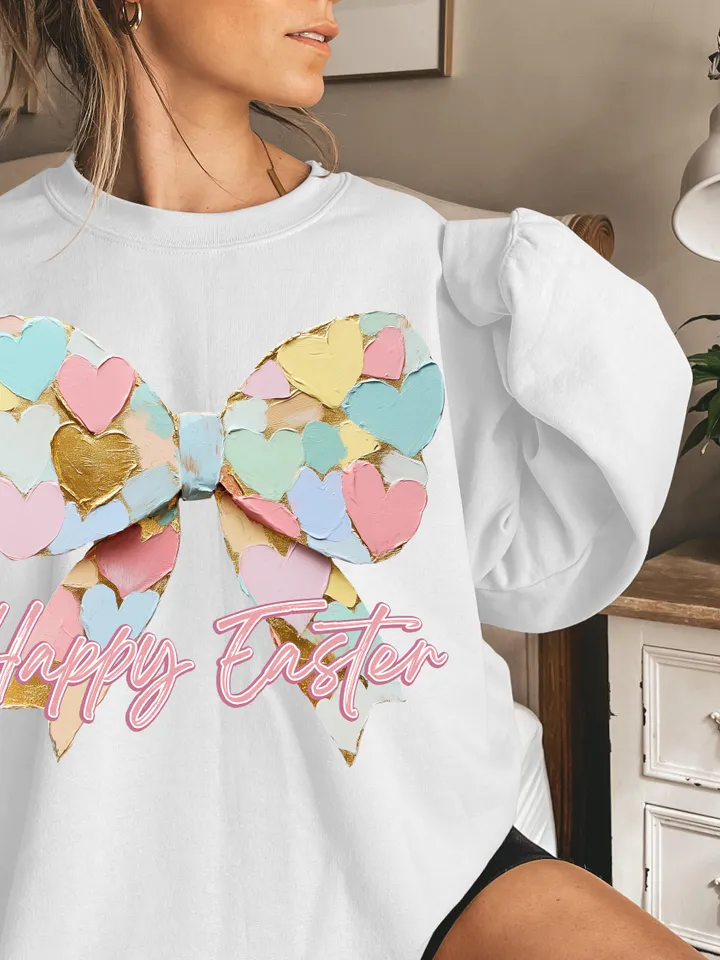 Easter Day Heart Bow png,Easter png, Happy Easter Png, coquette easter png, bow png designs, Coquette Bunny Png Trendy Easter