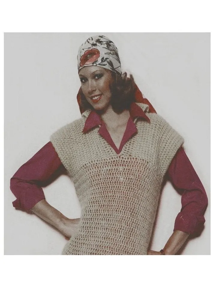 Vest crochet pattern, waistcoat crochet, easy pattern vest pdf instant download