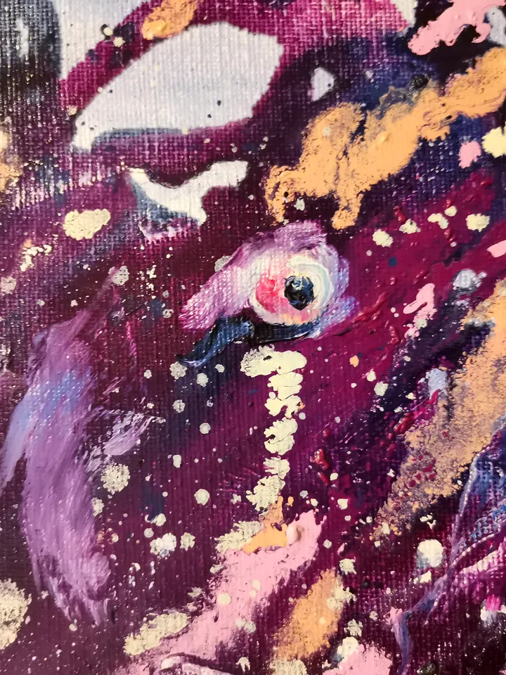 Sea Fish Art Original Oil Painting Abstract Fish Ocean canvas Artist Svinar Oksana